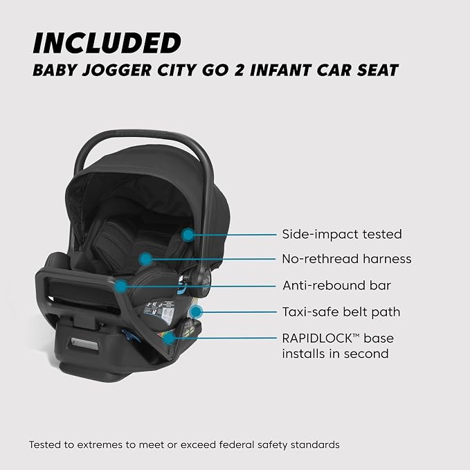Baby Jogger City Select 2 Travel System, Eco Collection | Infant Essentials - Image 3