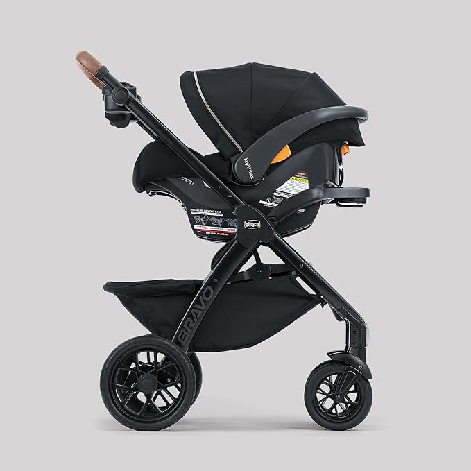 Chicco Bravo Primo ClearTex Trio Travel System, Bravo Primo Quick-Fold Stroller - Image 3