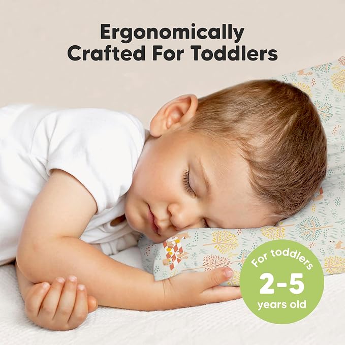 KeaBabies Toddler Pillow with Pillowcase, Jumbo 14X20 - Image 2