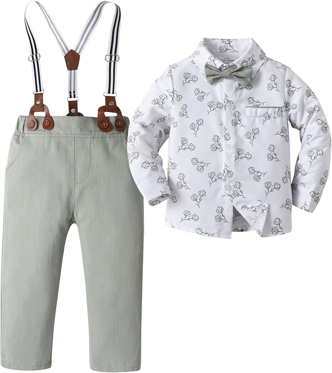 Boarnseorl Baby Boys Pants Sets, Toddler Gentleman Outfits, Infant Long Sleeve by Boarnseorl