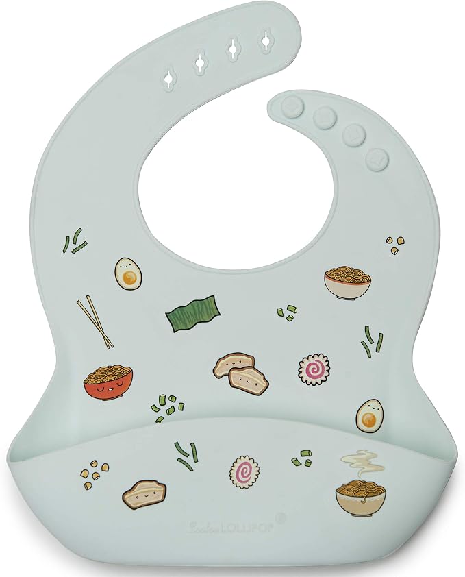 Loulou Lollipop Soft, Waterproof Silicone Feeding Bib by LoulouLollipop