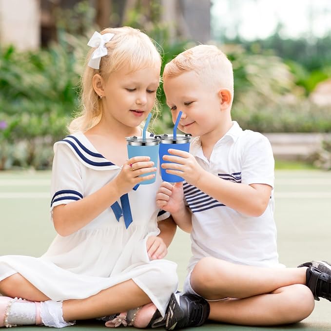 Kids Cups with Straws and Lids, 5 Pack 12oz Spill Proof Toddlers Straw Cup with - Image 7