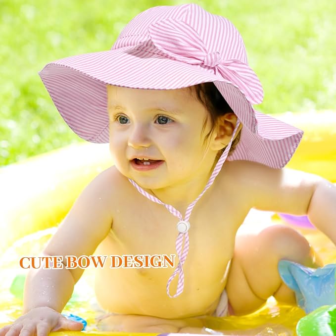 Baby Girl Sun Hat Summer Foldable Beach Hats - Image 2