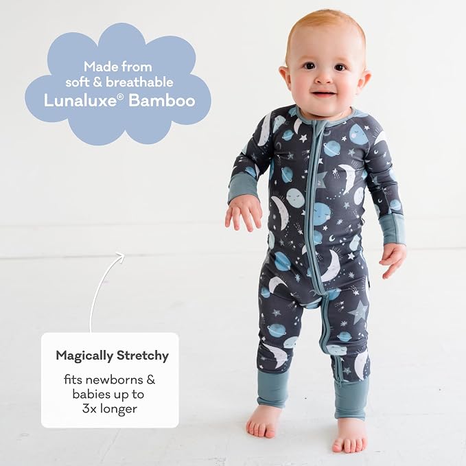 Little Sleepies Pajamas for Baby Boys & Girls, Viscose from Bamboo Baby Pajamas - Image 3