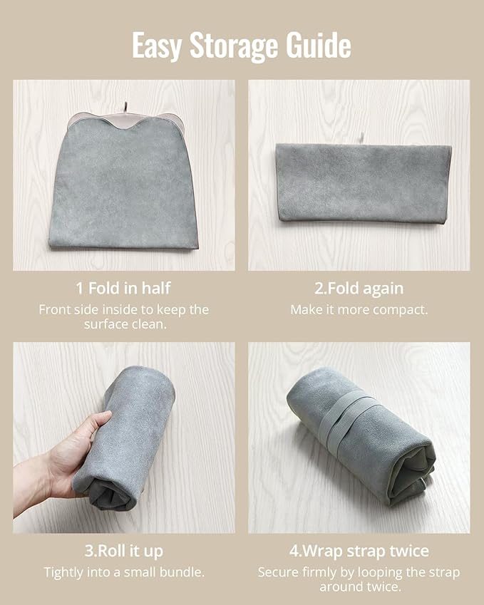 Blissful Diary Vegan Leather Portable Changing Pad, Wipeable & Waterproof Baby - Image 5