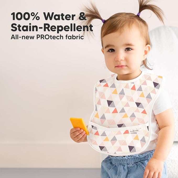 3-Pack Waterproof Baby Bibs for Eating - Image 2