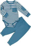 fhutpw Baby Boy Clothes 3 6 12 18 Months Ribbed Knitted Long Sleeve Romper and by fhutpw