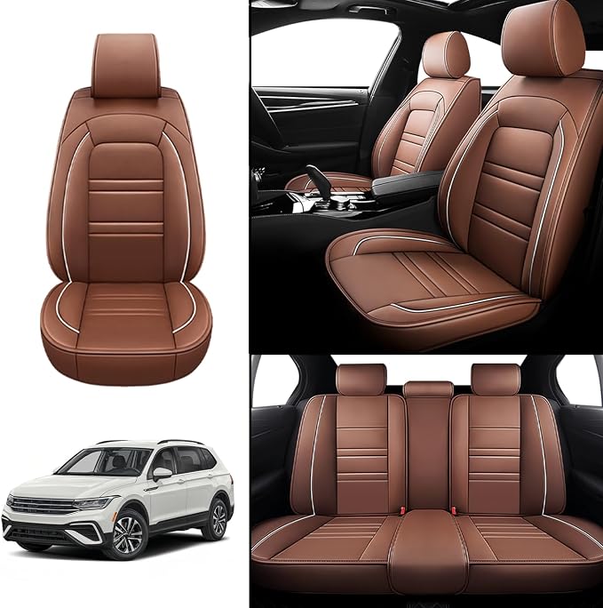Seat Covers for VW Car tiguan 2009-2025 | 5-Seats Leather Seat Covers - Image 2