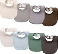 8-Pack Cotton Baby Drool Bibs by Unknown