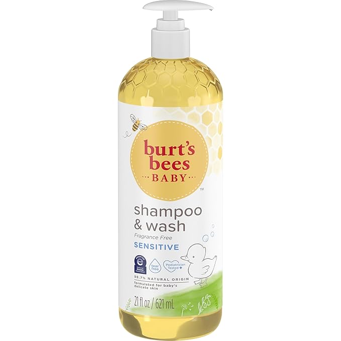 Burt's Bees Baby Sensitive Shampoo and Wash, Fragrance Free, Tear Free by BurtsBees