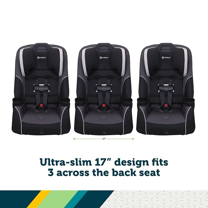 Safety 1st Crosstown Slim All-in-One Convertible Car Seat, City Storm - Image 3