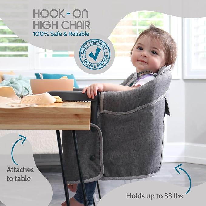 Tinybow Hook On High Chair for Baby, High Chair That Attaches to Table - Image 2