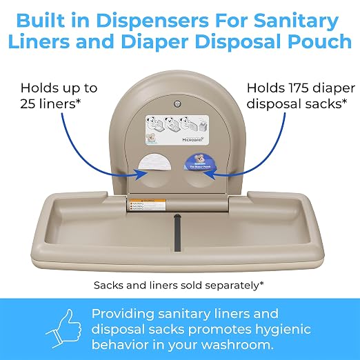 Koala Kare Surface-Mounted Horizontal Baby Changing Station, Model KB300-00 - Image 9