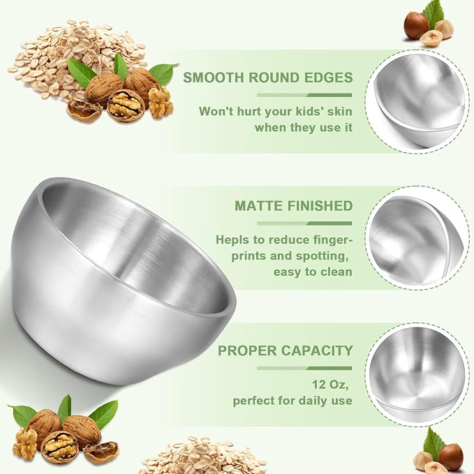 EWFEN SUS304 6-Piece Stainless Steel Bowls - Image 4