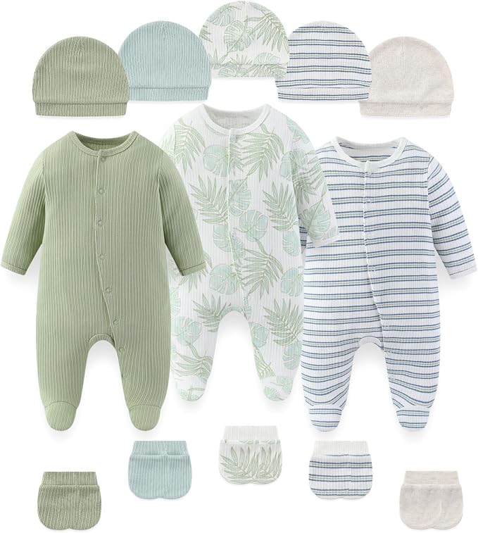 Fashion Baby Boy Girl Clothing Set Cotton Soft 3-Piece Long Sleeve Button by falianni