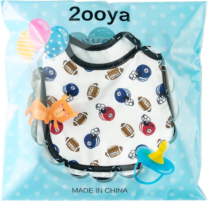 7Pcs Cotton Waterproof Baby Bibs Hook Loop Closure Newborn Bib Keepsake Baby - Image 7