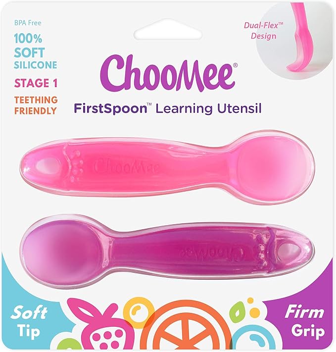 ChooMee Silicone Baby Spoons | 4 Months +, First Stage Baby Led Weaning and - Image 7