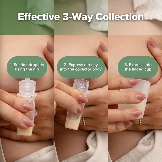haakaa Colostrum Collectors 6ml/6pcs & Lidded Feeding Cup 25ml/1pc Set- Collect - Image 5