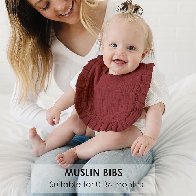 Baby Muslin Bibs Bandana Drool Bibs - Image 3