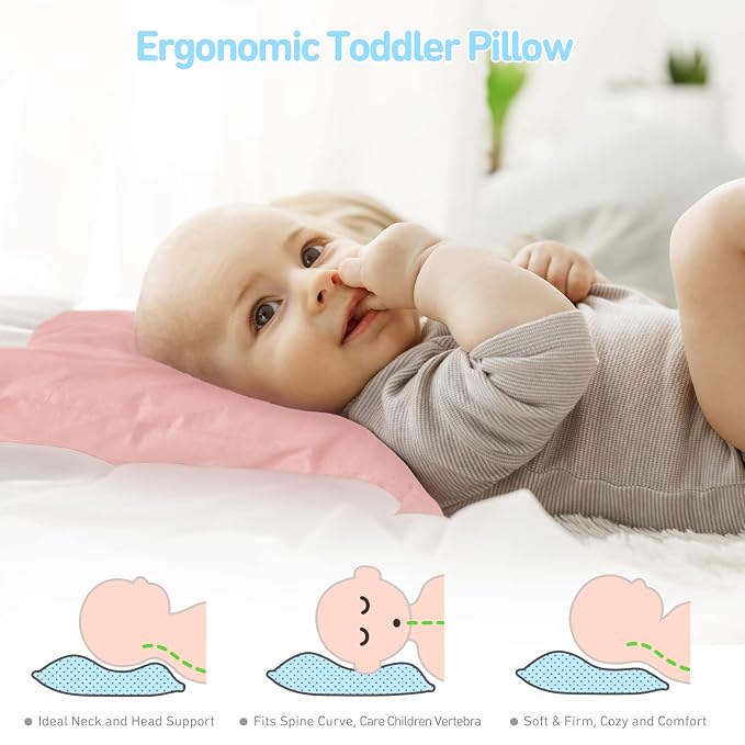 Babebay Toddler Pillow, 13X18 Soft Kid Pillow - Image 3