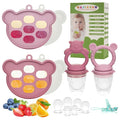 Baby Breastmilk Popsicle Molds & Baby Fruit Feeder, WAJIAYON Baby Food Freezer by WAJIAYON