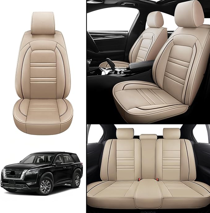 Seat Covers for Nissan Car Pathfinder 2000-2025 | 5-Seats Leather Seat Covers - Image 2