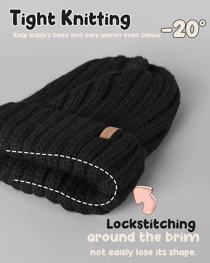 FURTALK Kids Winter Hat Toddler Knitted Beanie - Image 2