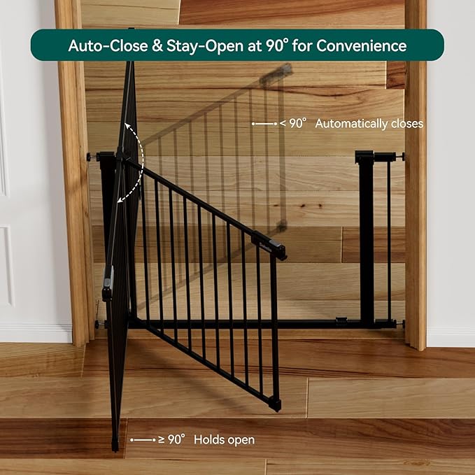 BABELIO Baby Gate for Doorways and Stairs, 31-36" Pet Gate - Image 5
