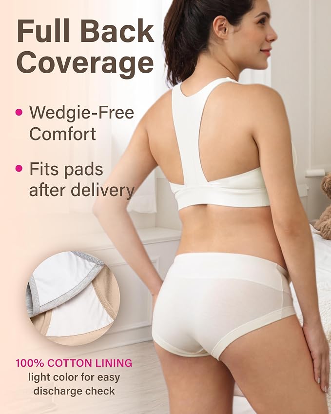 Intimate Portal Maternity Underwear Cotton Pregnancy Postpartum Panties Under - Image 4