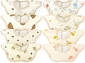 EllieHouse Baby Bibs for Girls Boys 8 Pack Muslin Drool Teeth Drooling Teething by EllieHouseVIPBrandExclusive