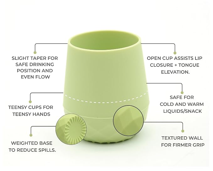 2 Pack Tiny Cup for 4+ Months | Silicone Baby Cups 6-12 Months, Infant Training - Image 4