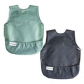 Tiny Twinkle Short Sleeve Apron Bibs by TinyTwinkle