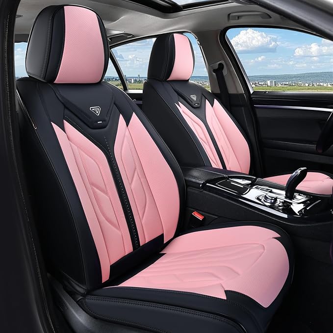 Coverado Front Seat Covers, Car Seat Covers Front Seats, Leather Seat Covers by COVERADOAUTO