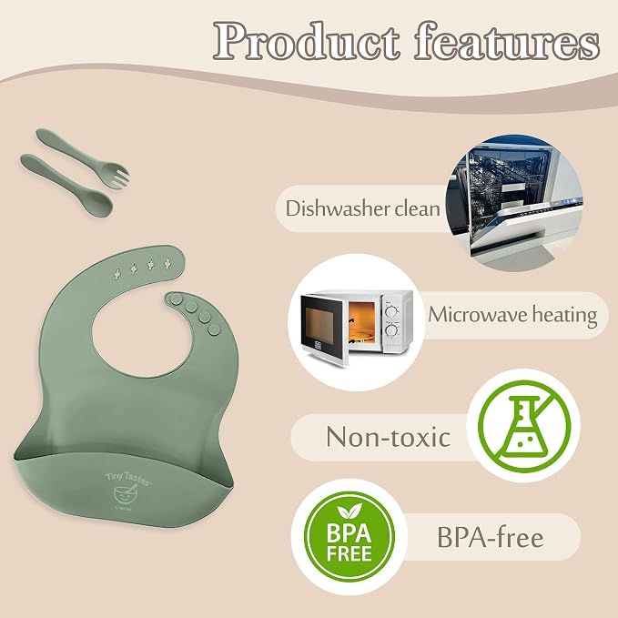 10-Piece Silicone Baby Feeding Set – BPA-Free, Spill-Proof Suction Plate - Image 8