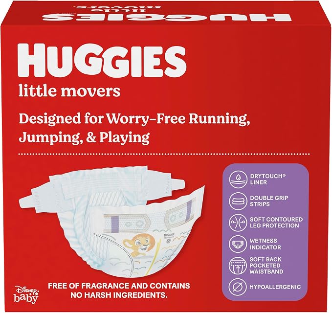 Huggies Size 3 Diapers, Little Movers Baby Diapers, Size 3 - Image 11