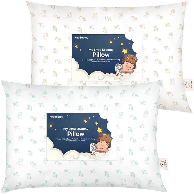 KeaBabies 2-Pack Toddler Pillow 13x18 by KeaBabies