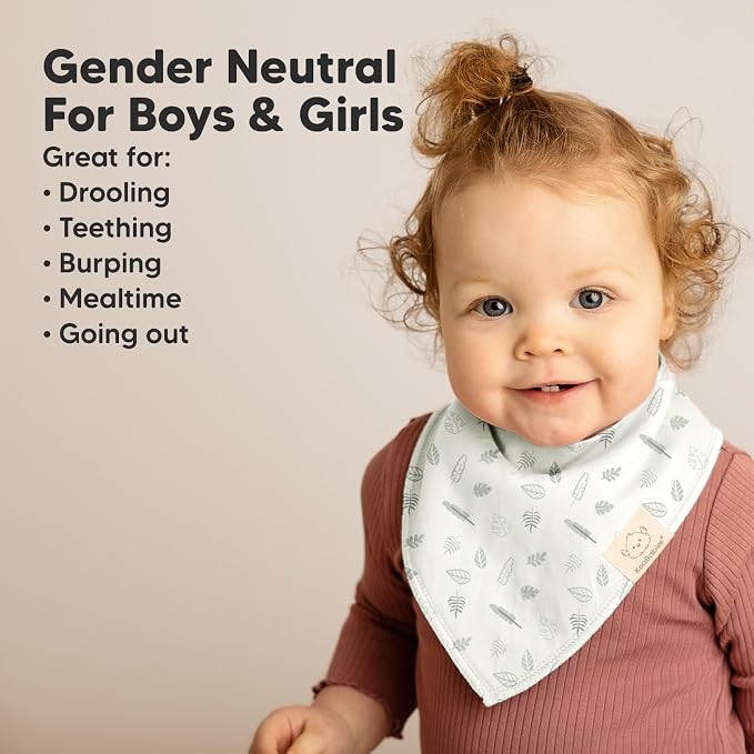 8-Pack Organic Baby Bandana Bibs - Image 6