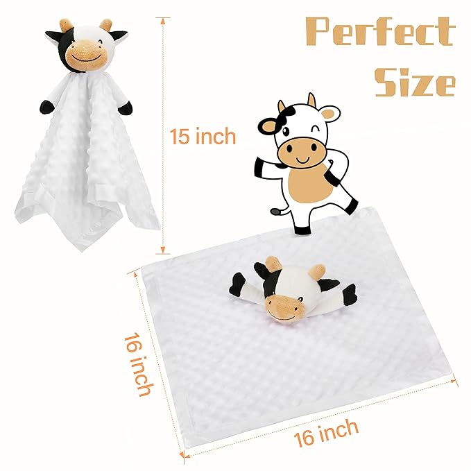 Pro Goleem Cow Security Blanket Soft Loveys - Image 5