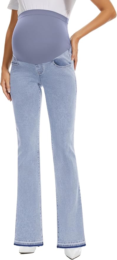 GLAMIX Women's Stretch Maternity Bootcut Jeans - Image 2