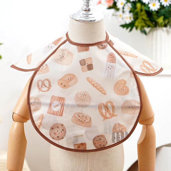Feeding Bibs for Baby, 3 Pack-Waterproof & Easy Clean Feeding Bibs for Toddlers - Image 8