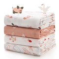Momcozy Muslin Best Wishes Swaddle Blankets, Ultra Soft Neutral Registry by Momcozy