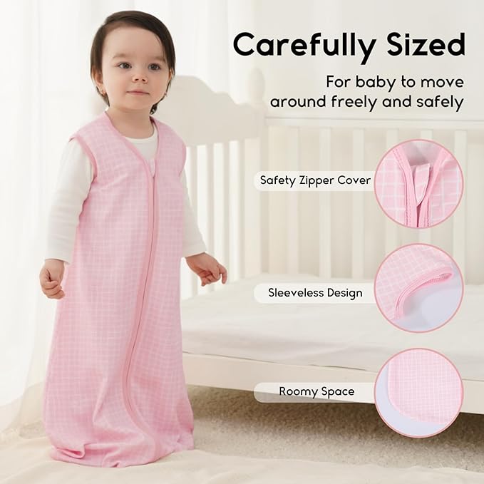 Yoofoss Baby Sleep Sack 18-24 Months 0.5 Tog Wearable Blanket - Image 3