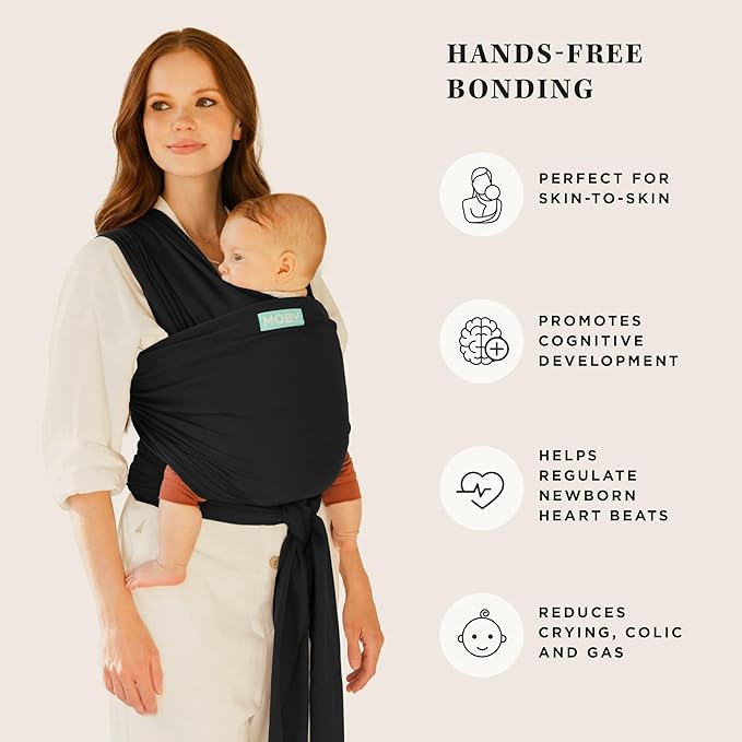 Moby Baby Wrap Carrier Classic for Newborns to Toddlers, Infant Sling Carrier - Image 5