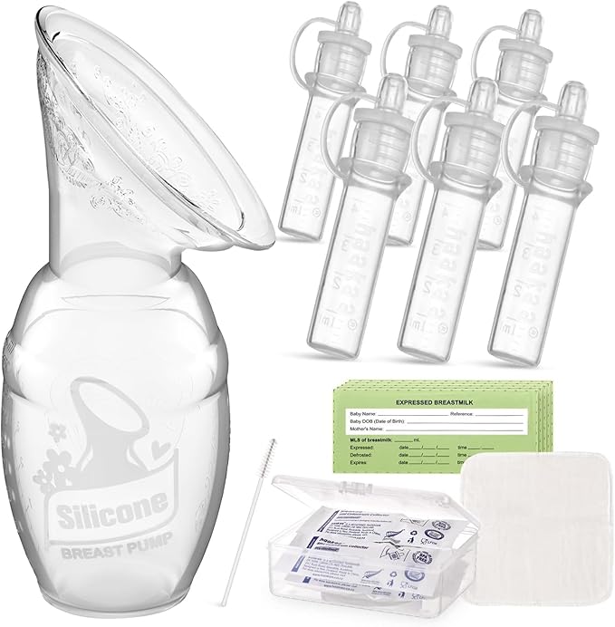 haakaa Gen.1 Manual Breast Pump 100ml/4oz. & 4ml Colostrum Collectors Combo by haakaa