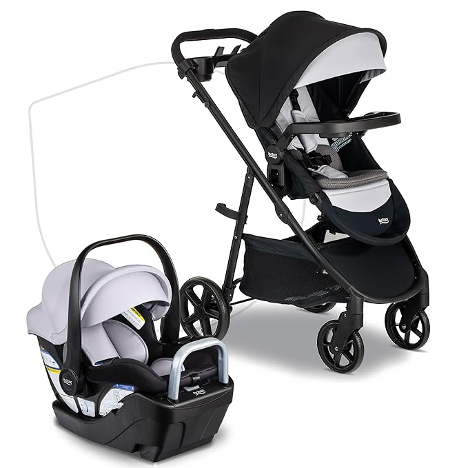 Britax Willow Brook S+ Baby Travel System, Infant Car Seat and Stroller Combo by Britax