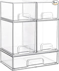 Vtopmart Stackable Storage Drawers Set of 5, Pantry Organization by Vtopmart