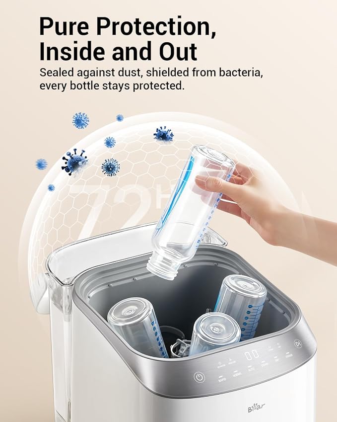 Bear Bottle Washer Pro, Baby Bottle Washer and Sterilizer and Dryer - Image 8