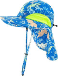 XIAOHAWANG Girls Sun Hat Baby Beach Hats Boys UPF 50+ Kids Summer Protection by XIAOHAWANG