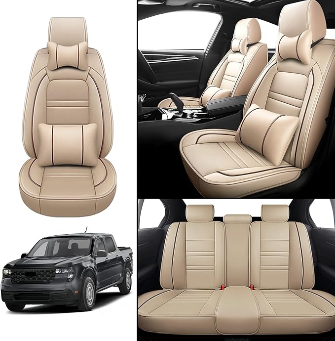 Car Seat Covers for Ford Maverick 2022-2025 | 5-Seats Seat Covers, Waterproof - Image 2
