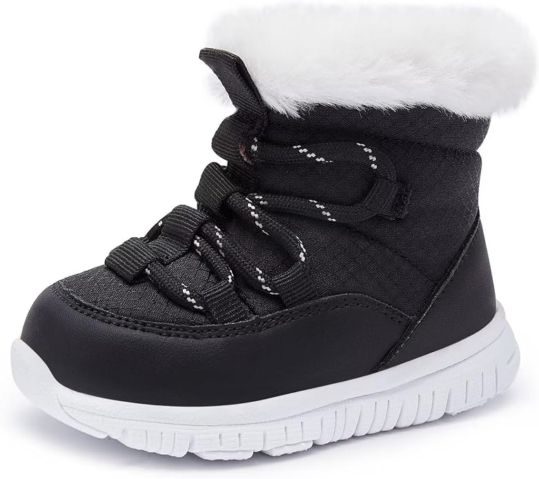 BMCiTYBM Girls Boys Snow Boots Warm Winter Fur Lined Baby Shoes by BMCiTYBM